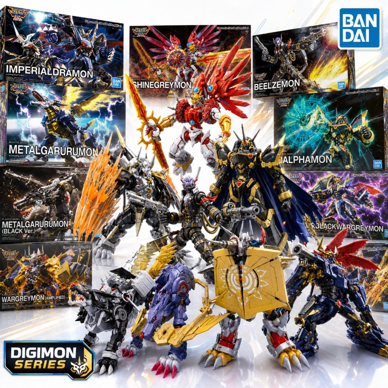 Model Kit Medabots - 반다이 오리지널 디지몬 피규어-라이즈 스탠다드 앰플리파이드