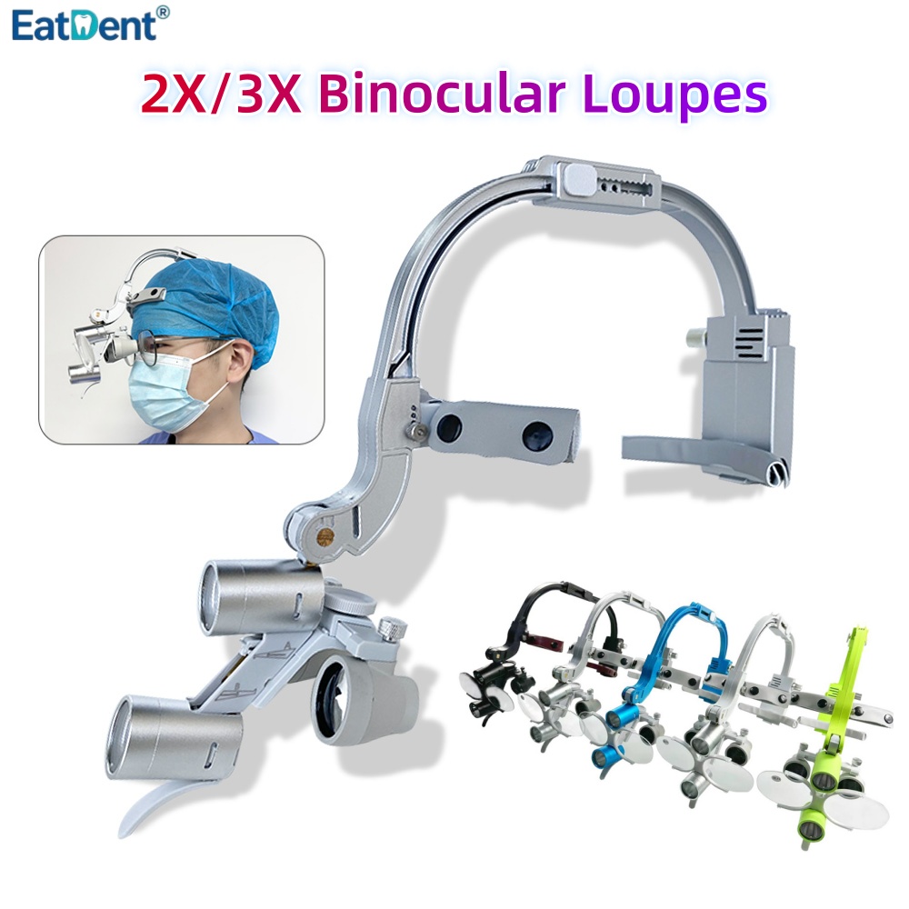 Magnifier With Light - 2.5배/3.5배율 치과용 LED 헤드라이트 쌍안루페 5W