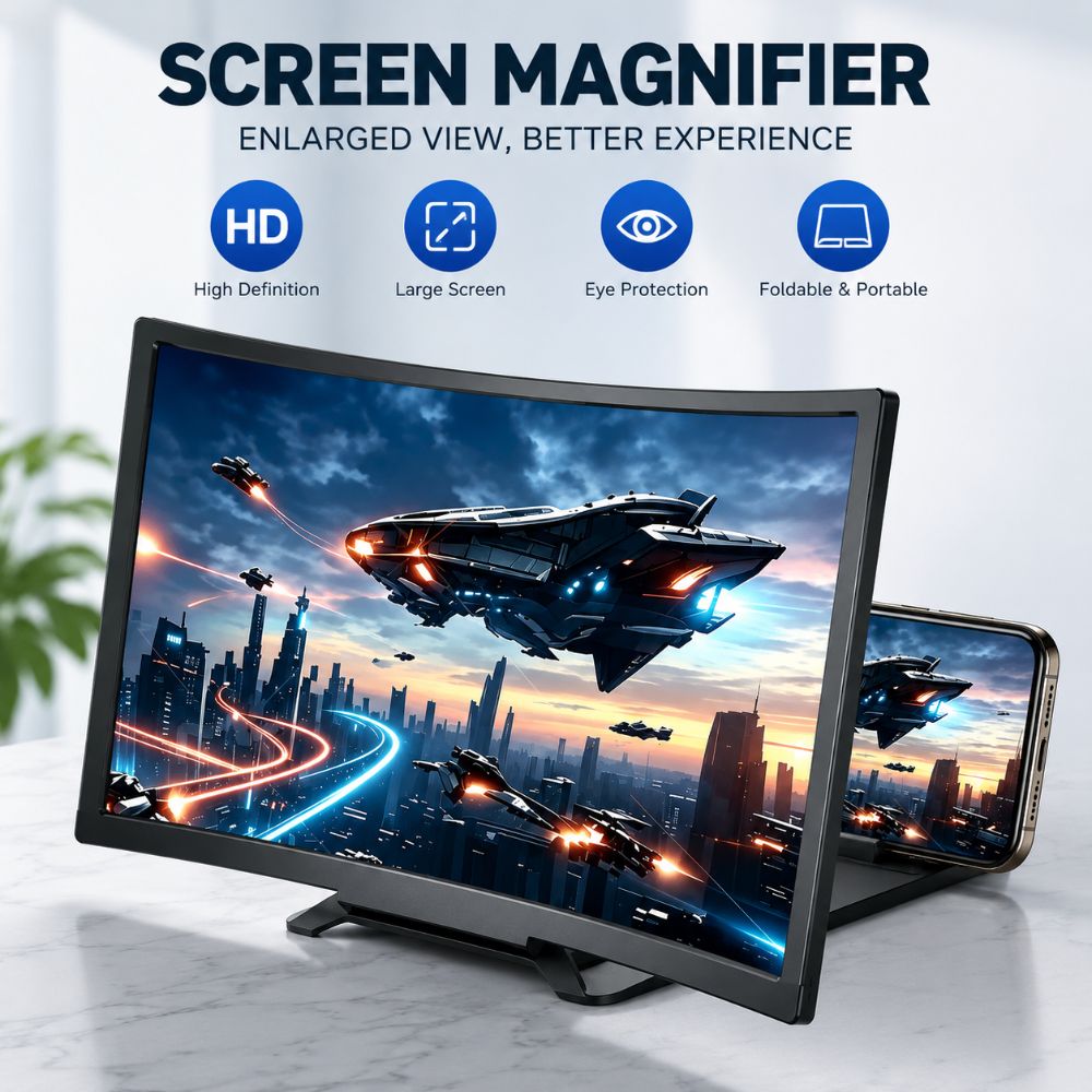Magnifier With Light - 12인치 3D 화면 확대기 브래킷 프레넬
