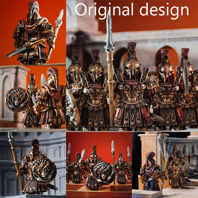 Model Kit Lego - 오리지널 디자인 유럽풍 그리스 스파르타 사령관