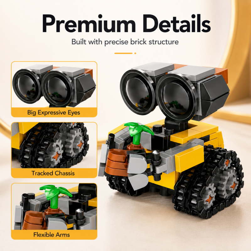 미니 로봇 빌딩 블록 세트, 식물 액세서리가 포함된 귀 - Model Kit Lego 리뷰 및 가격