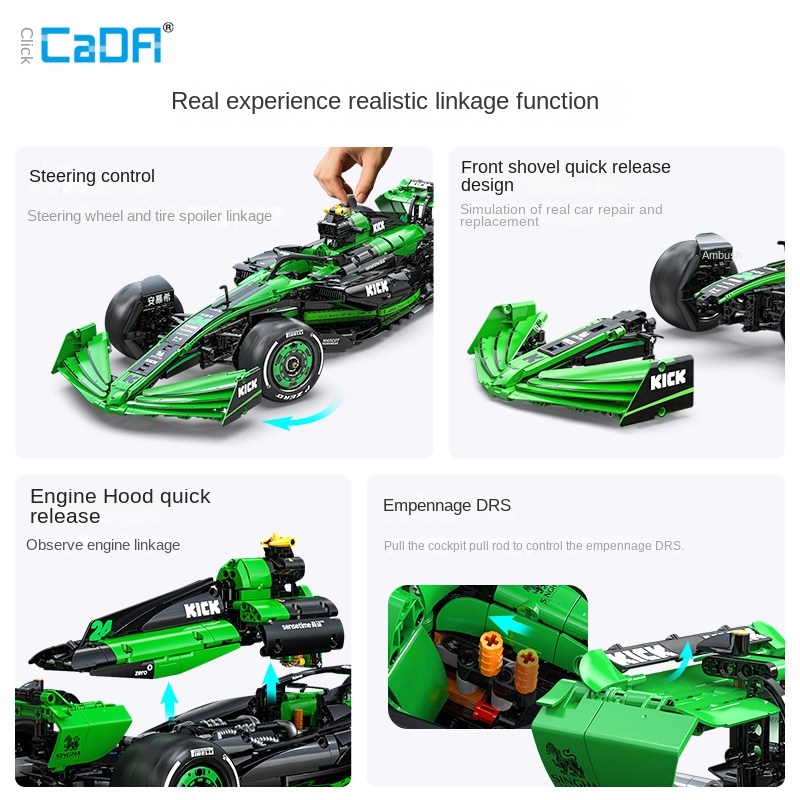 카다 사우버 F1 팀 C44 포뮬러-1 레이싱카 조립  - Model Kit Formula 1 리뷰 및 가격