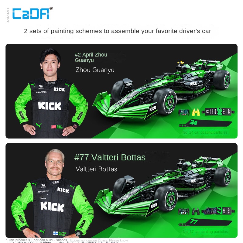 카다 사우버 F1 팀 C44 포뮬러-1 레이싱카 조립  - Model Kit Formula 1 리뷰 및 가격