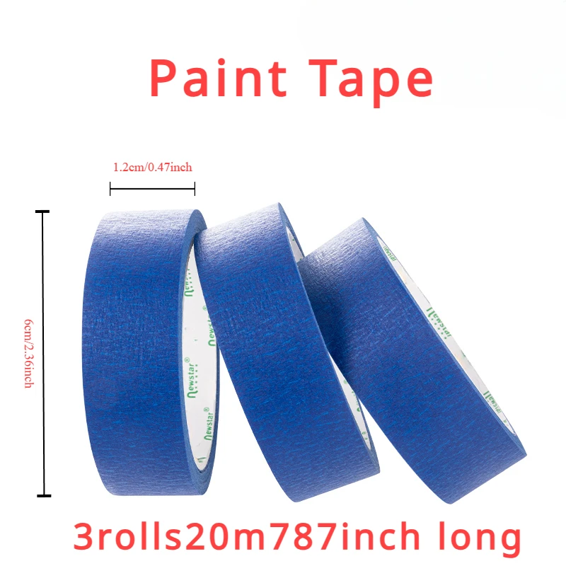 3 - 다중 표면 페인트 테이프 롤 세트: 20m/롤, - Model Kit Paint Remover 리뷰 및 가격