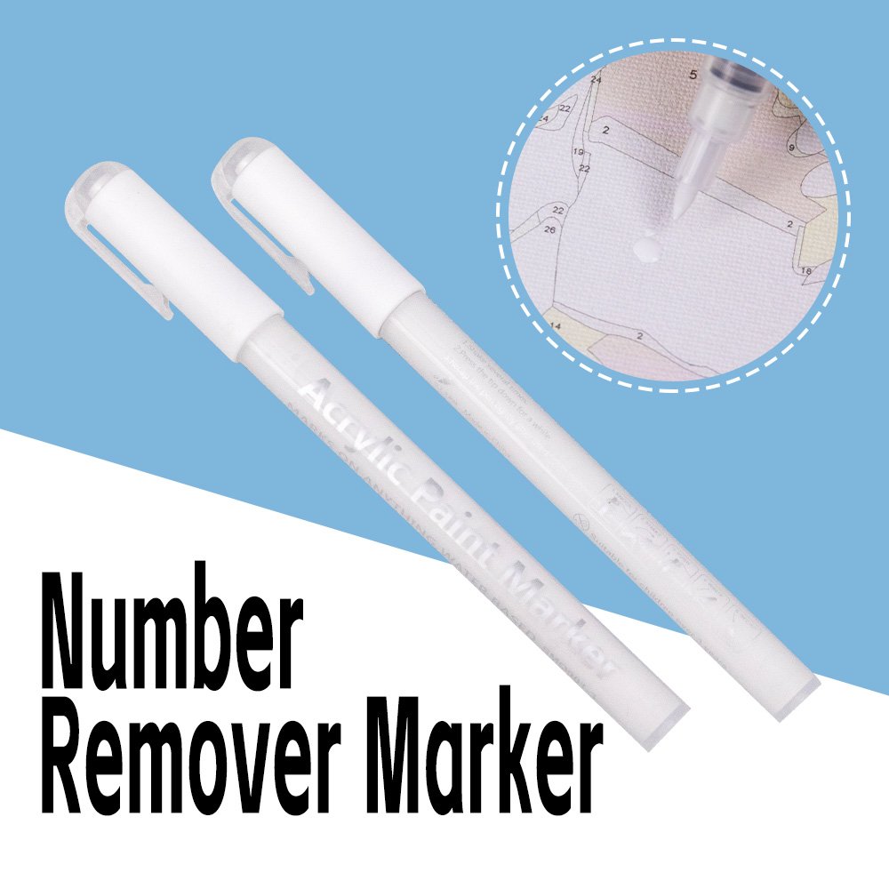 숫자 제거 마커, 디지털 페인팅 키트용 흰색 마커, D - Model Kit Paint Remover 리뷰 및 가격