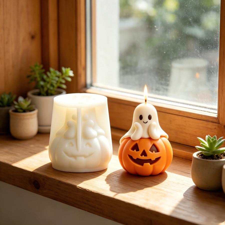 웃는 호박 유령 실리콘 양초 몰드, DIY 수제 양초, - Model Kit Cement 리뷰 및 가격