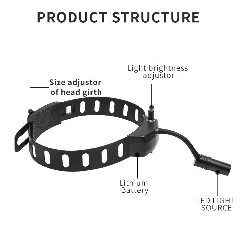 치과용 헤드라이트, 쌍안 확대경, 치과용 루페, 무선  - Magnifier With Light 리뷰 및 가격