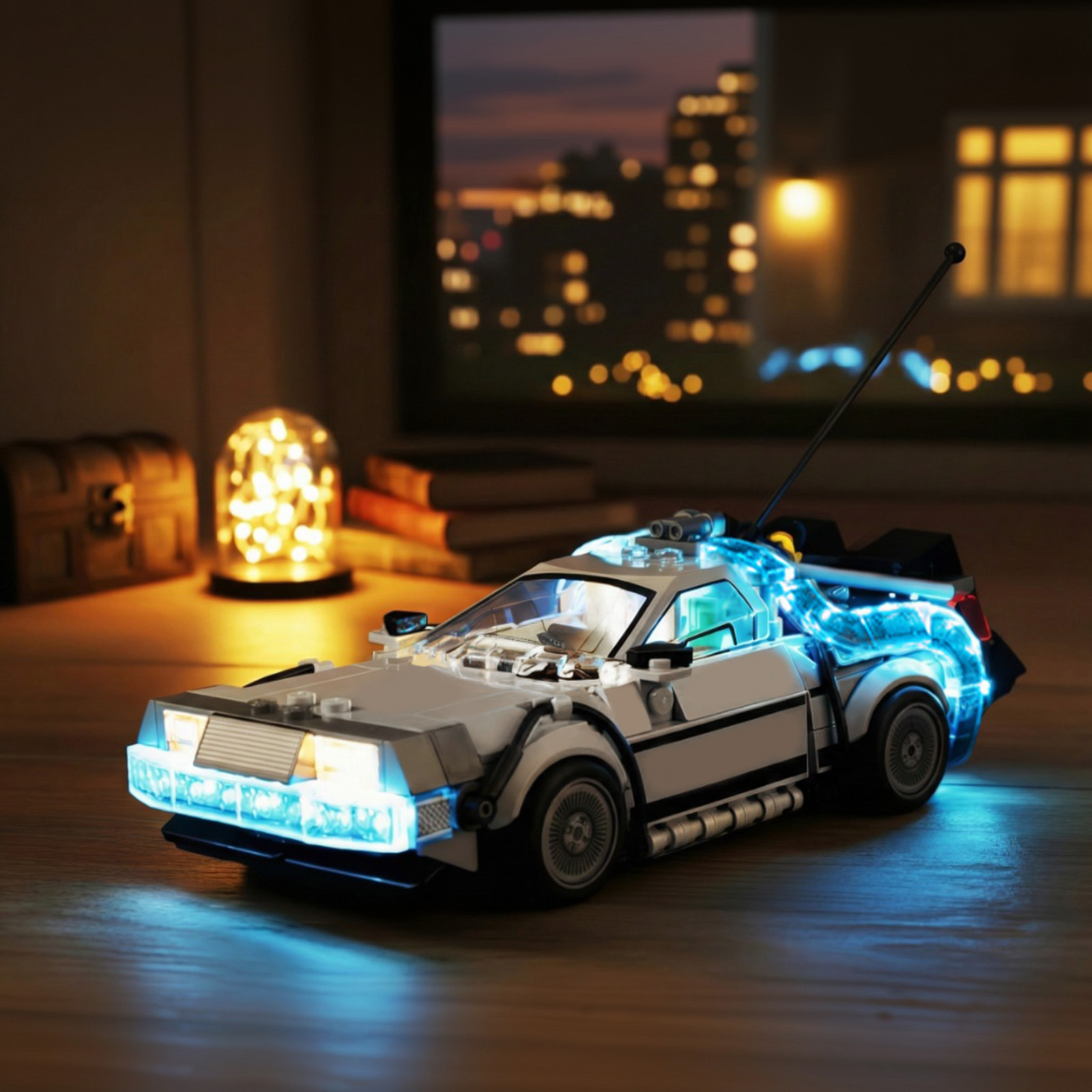 백 투 더 퓨처 델로리안의 레고 타임머신용 LED 조명 - Model Kit Lego 리뷰 및 가격