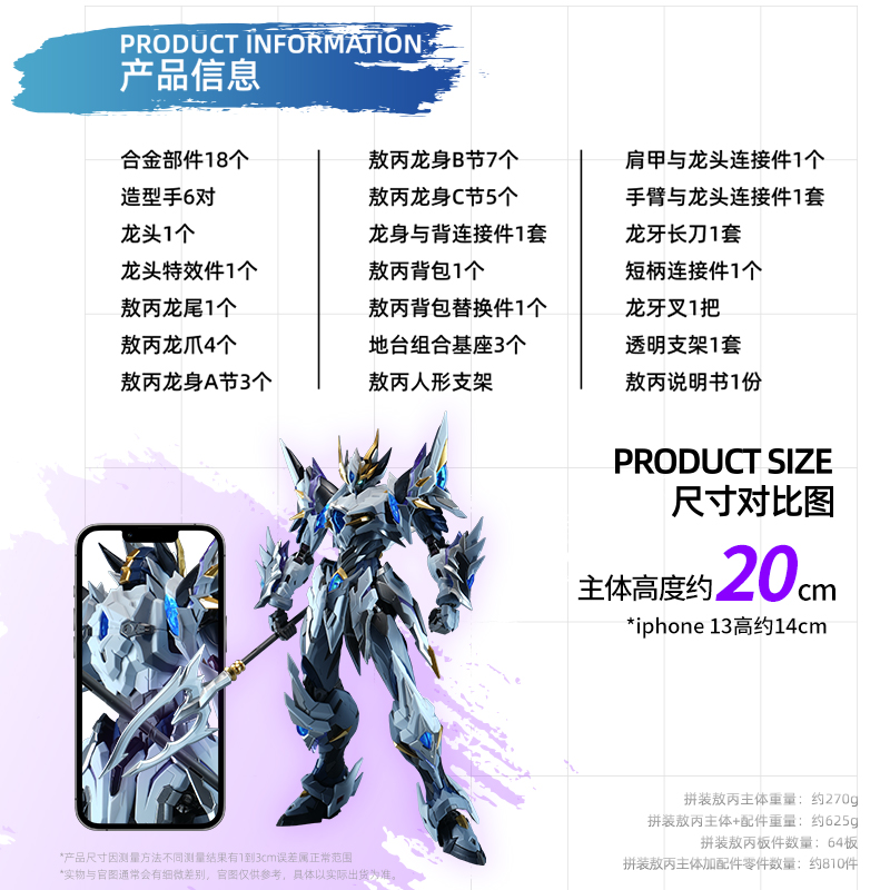 재고 있음 모터 합금 모델 AOBING MG 1/100 - Model Kit Lubu 리뷰 및 가격